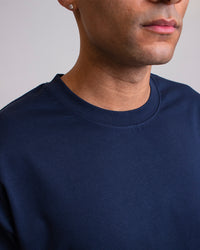 VESPA BOX FIT T-SHIRT - NAVY BLUE