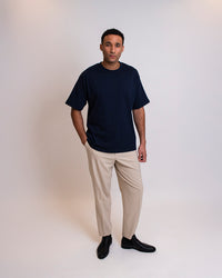 VENICE BOX FIT T-SHIRT - NAVY BLUE