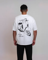 VESPA BOX FIT T-SHIRT - WHITE