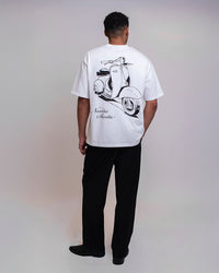 VESPA BOX FIT T-SHIRT - WHITE