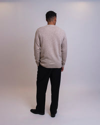 MANAROLA MERINOULD STRIKTRØJE - LIGHT CAMEL