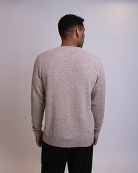 MANAROLA MERINOULD STRIKTRØJE - LIGHT CAMEL