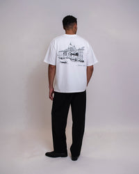 VENICE BOX FIT T-SHIRT - WHITE