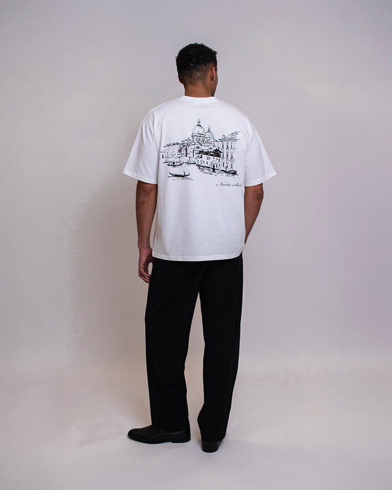 VENICE BOX FIT T-SHIRT - WHITE