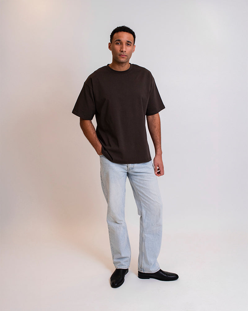 VESPA BOX FIT T-SHIRT - COFFEE